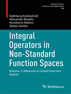 cover image of Integral Operators in Non-Standard Function Spaces